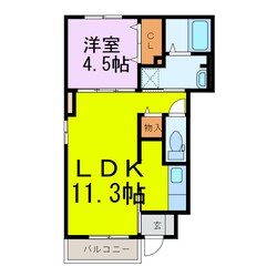 カームリーⅩの物件間取画像